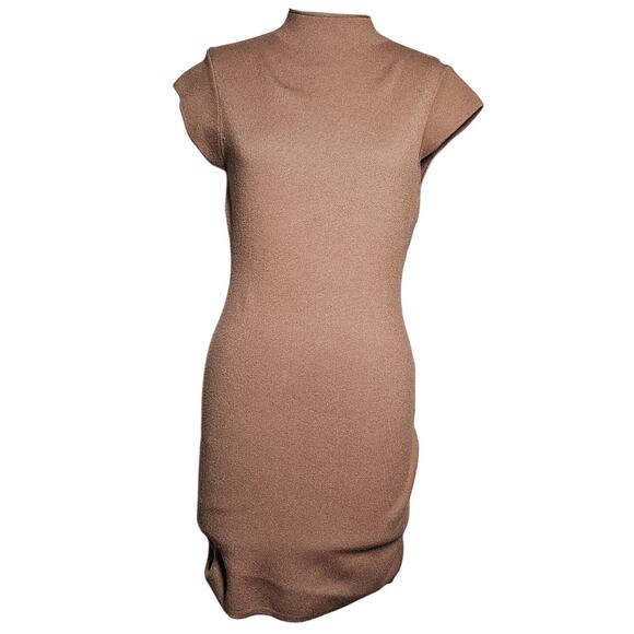 Line and Dot Brown Sweater Dress Size Medium - Picture 1 of 4